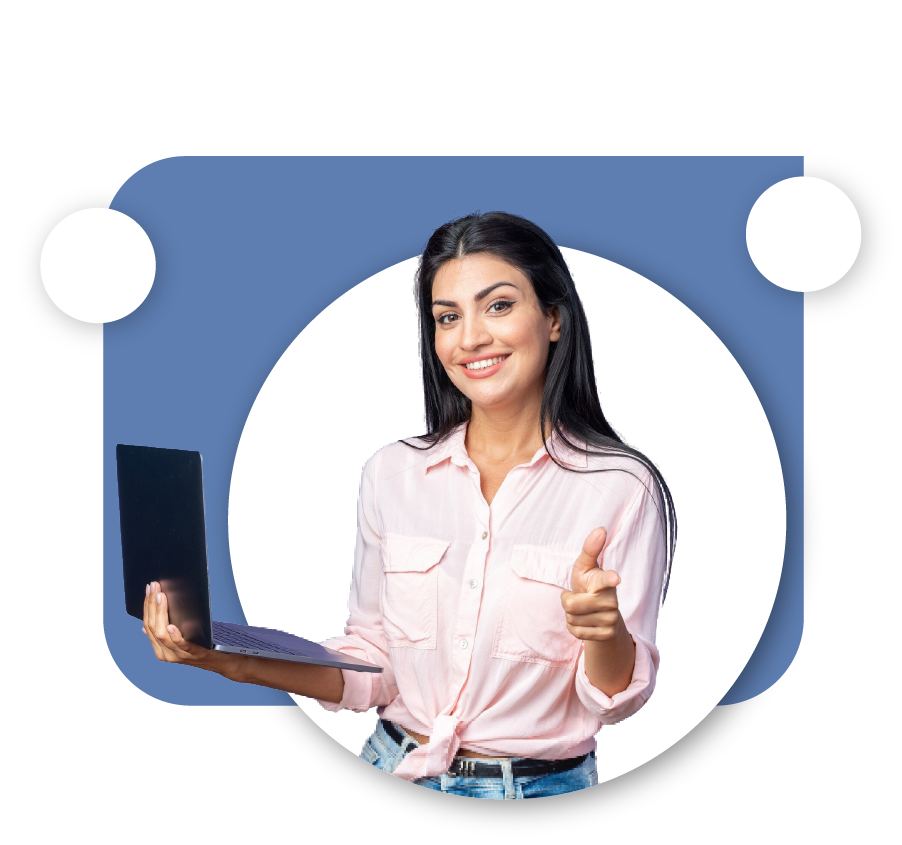 Mujer con laptop